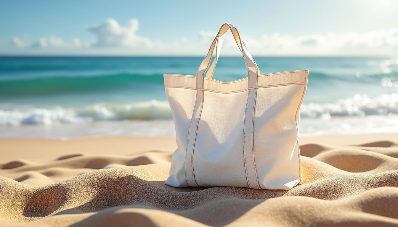 découvrez notre sac de plage pliable, un accessoire léger et pratique, idéal pour toutes vos sorties en bord de mer. toujours prêt à vous accompagner, il se range facilement et peut contenir tout l'essentiel pour vos journées ensoleillées.
