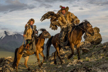 chasseurs à l'aigle de l'Altaï