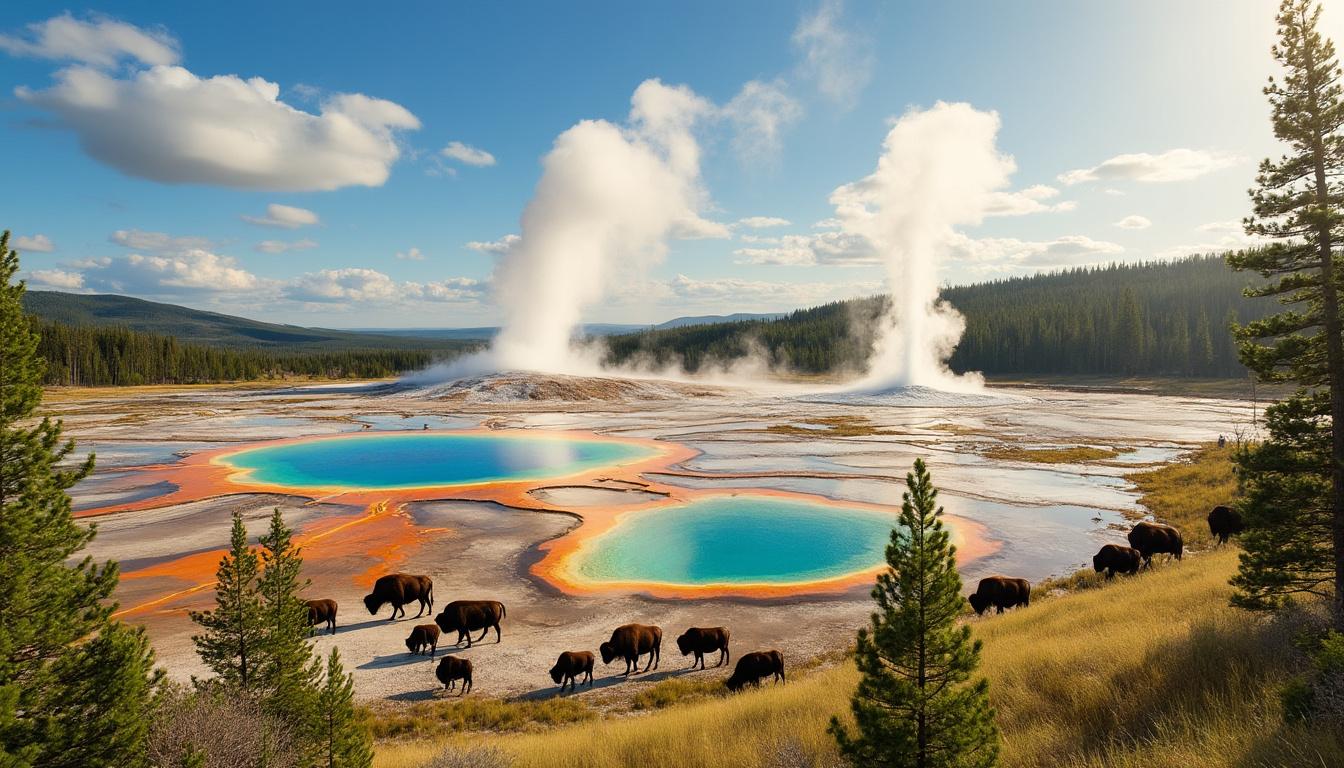 découvrez comment visiter yellowstone en 4 jours : explorez les sites incontournables, admirez les paysages époustouflants, et profitez de conseils pratiques pour un séjour inoubliable dans ce parc légendaire.