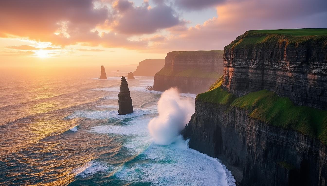 explorez l’irlande en 4 jours grâce à un itinéraire captivant mêlant paysages verdoyants, châteaux historiques et traditions locales. un séjour idéal pour découvrir le meilleur de l’île, adapté à tous les voyageurs et à tous les goûts.