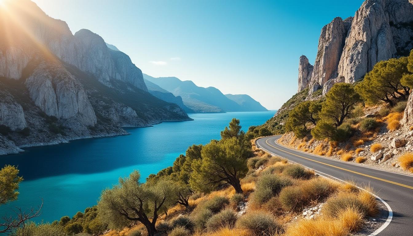 partez à l’aventure sur les routes de grèce et découvrez des paysages à couper le souffle, entre plages idylliques, montagnes sauvages et villages authentiques. vivez un road trip inoubliable au cœur de la méditerranée !