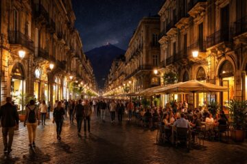 découvrez la magie nocturne de catania via etnea, un lieu incontournable pour une expérience unique entre ambiance vibrante, culture authentique et paysages lumineux.