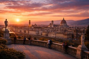 découvrez comment piazzale michelangelo à florence offre une vue imprenable pour admirer les couchers de soleil les plus spectaculaires, un incontournable pour les visiteurs.