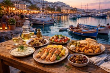 découvrez les saveurs authentiques de la cuisine locale autour du port du pirée, un lieu incontournable pour les amateurs de gastronomie et de produits frais.