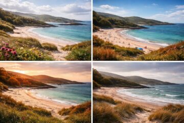découvrez la beauté envoûtante de derrynane beach dans le kerry à travers les saisons, entre paysages changeants et atmosphères uniques toute l'année.
