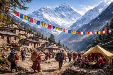 découvrez la richesse culturelle et la vie des populations qui habitent autour de la plus grande montagne du monde, entre traditions ancestrales et paysages exceptionnels.