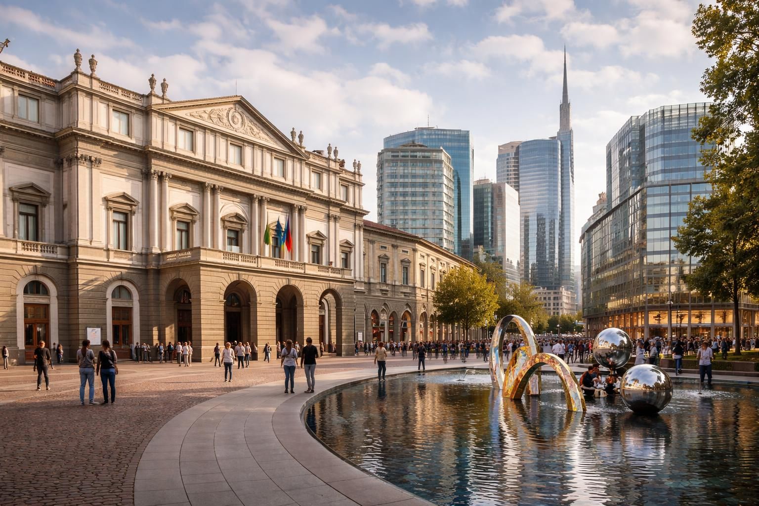 découvrez l'évolution de la piazza della scala à milan, un lieu où l'histoire rencontre la modernité et les transformations urbaines.