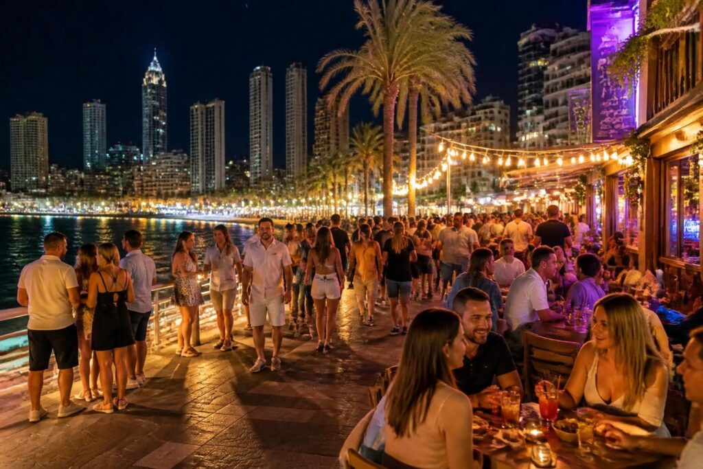 découvrez les meilleures activités et lieux incontournables pour profiter pleinement de la vie nocturne animée à benidorm, en espagne.