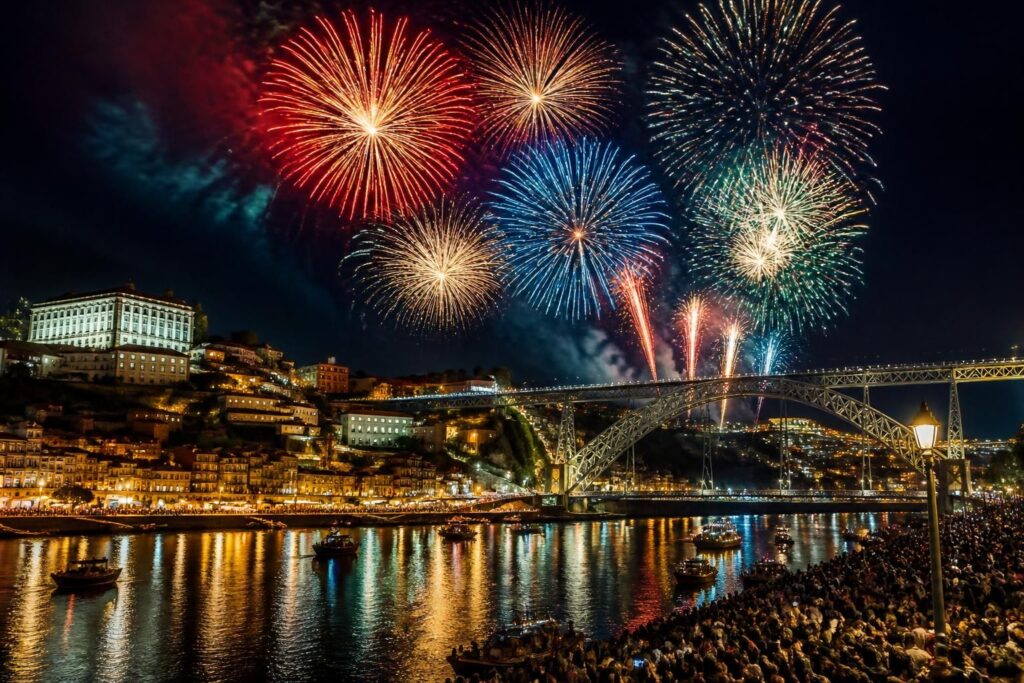 découvrez les feux d'artifice de porto, un spectacle époustouflant qui illumine le ciel et émerveille petits et grands. un événement incontournable à vivre absolument.