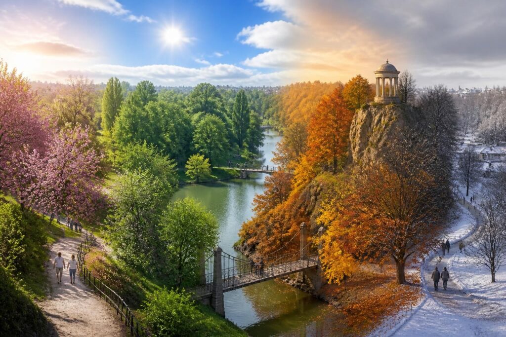 découvrez les horaires saisonniers des buttes chaumont dans le 19ème arrondissement de paris pour profiter pleinement de ce lieu incontournable toute l'année.